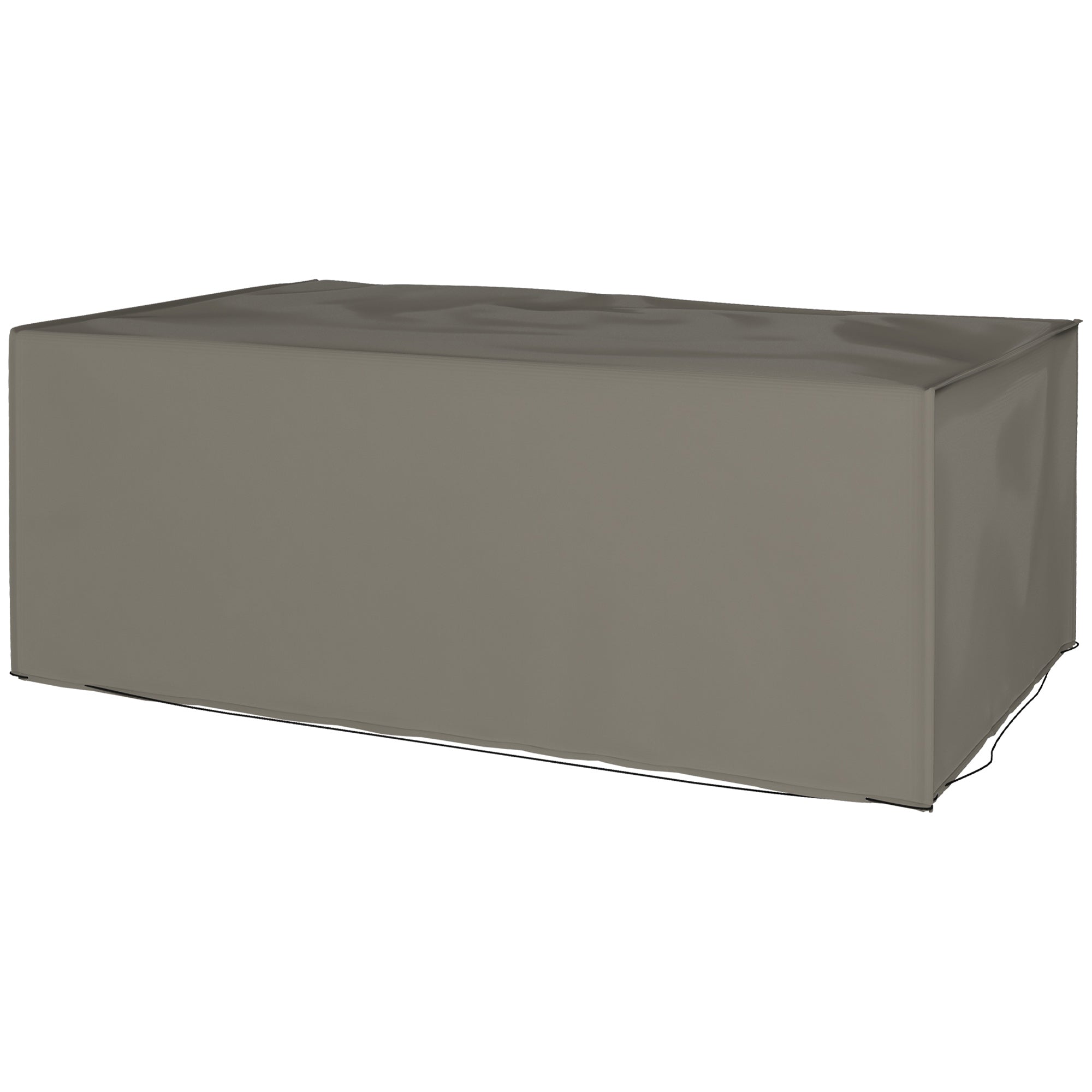 Brown rectangular furniture cover on a white background