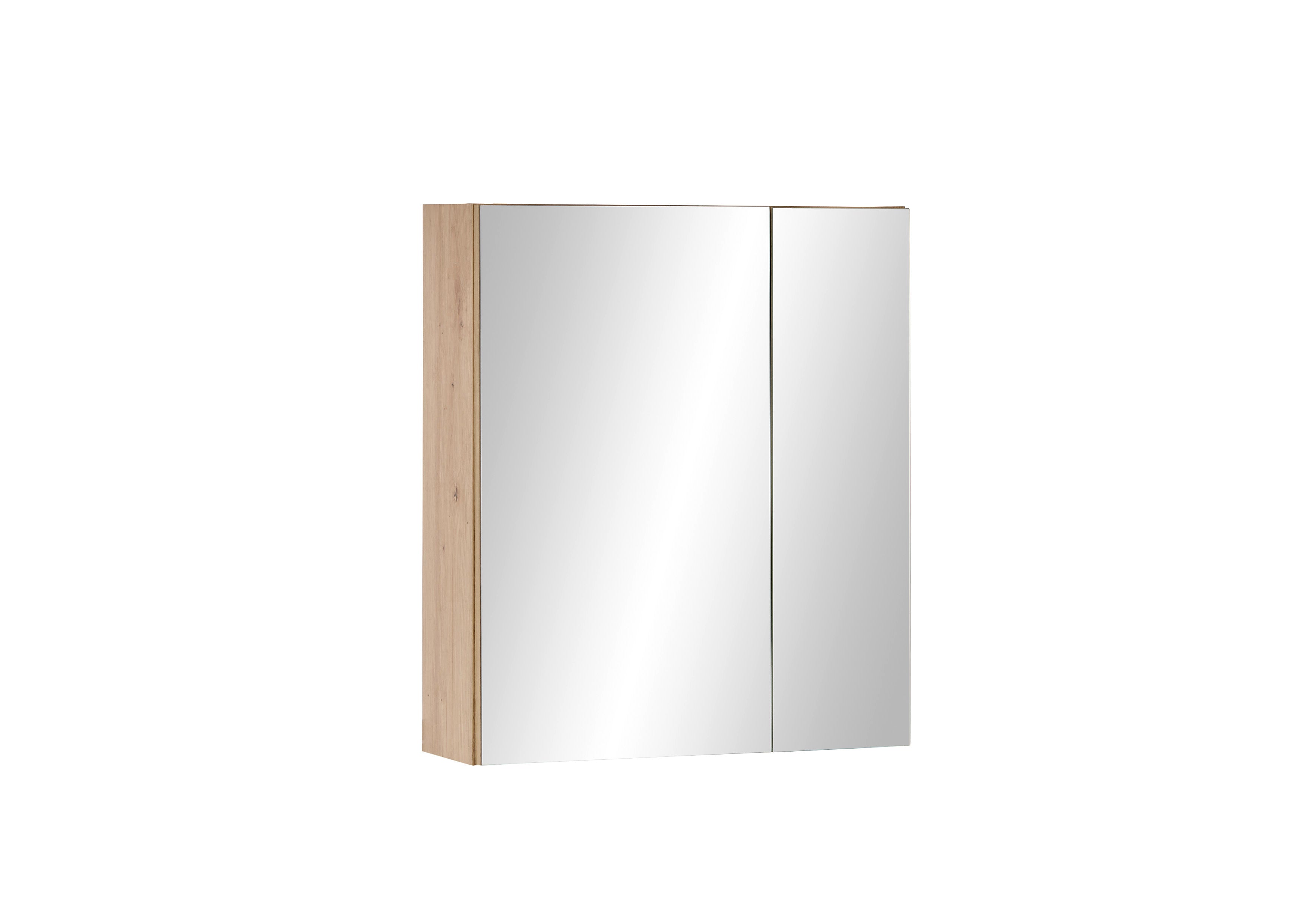 Bathroom cabinet with two mirrors on a white background