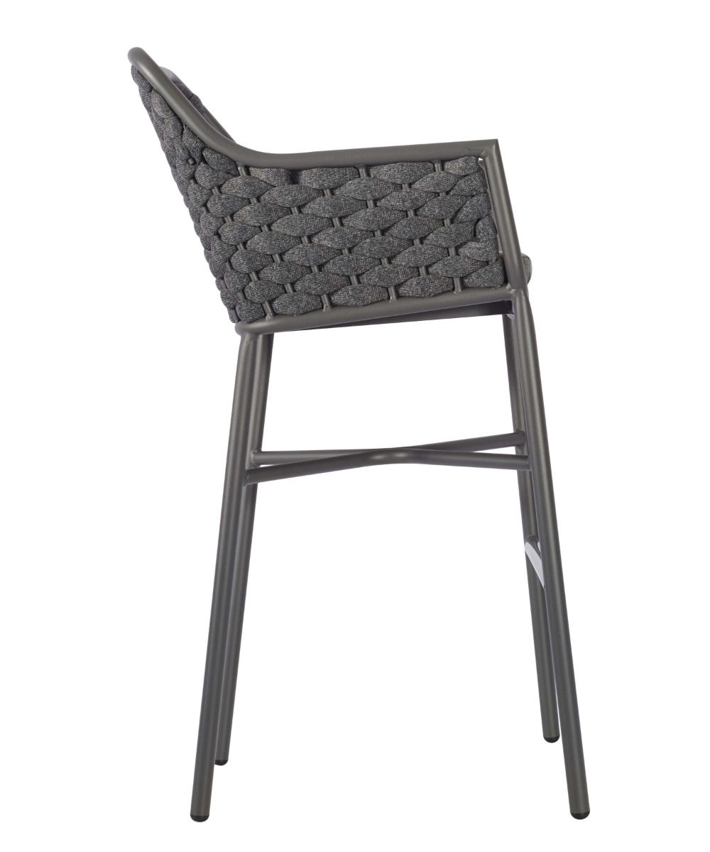 Gray textured chair on a white background