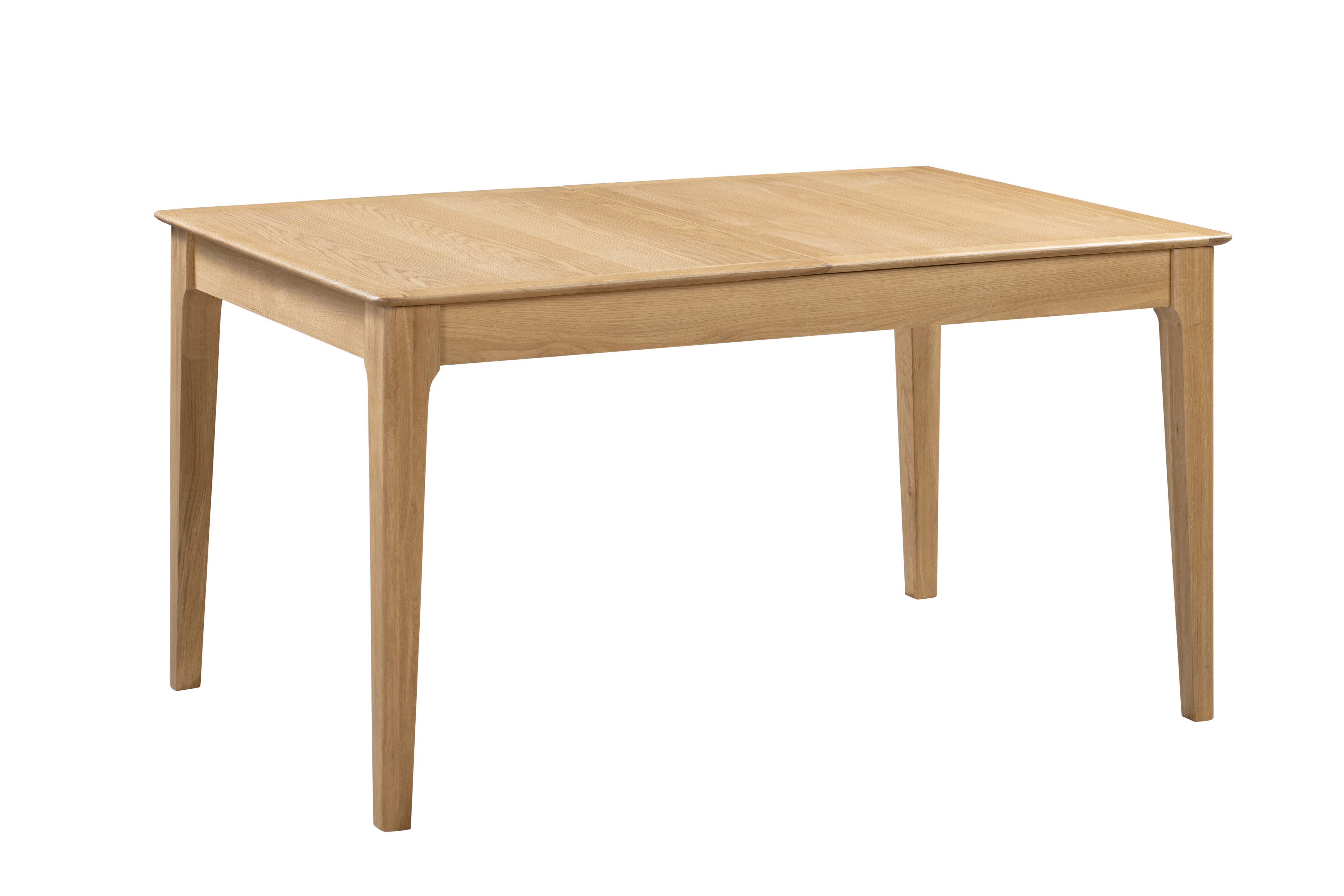 Wooden table on a white background