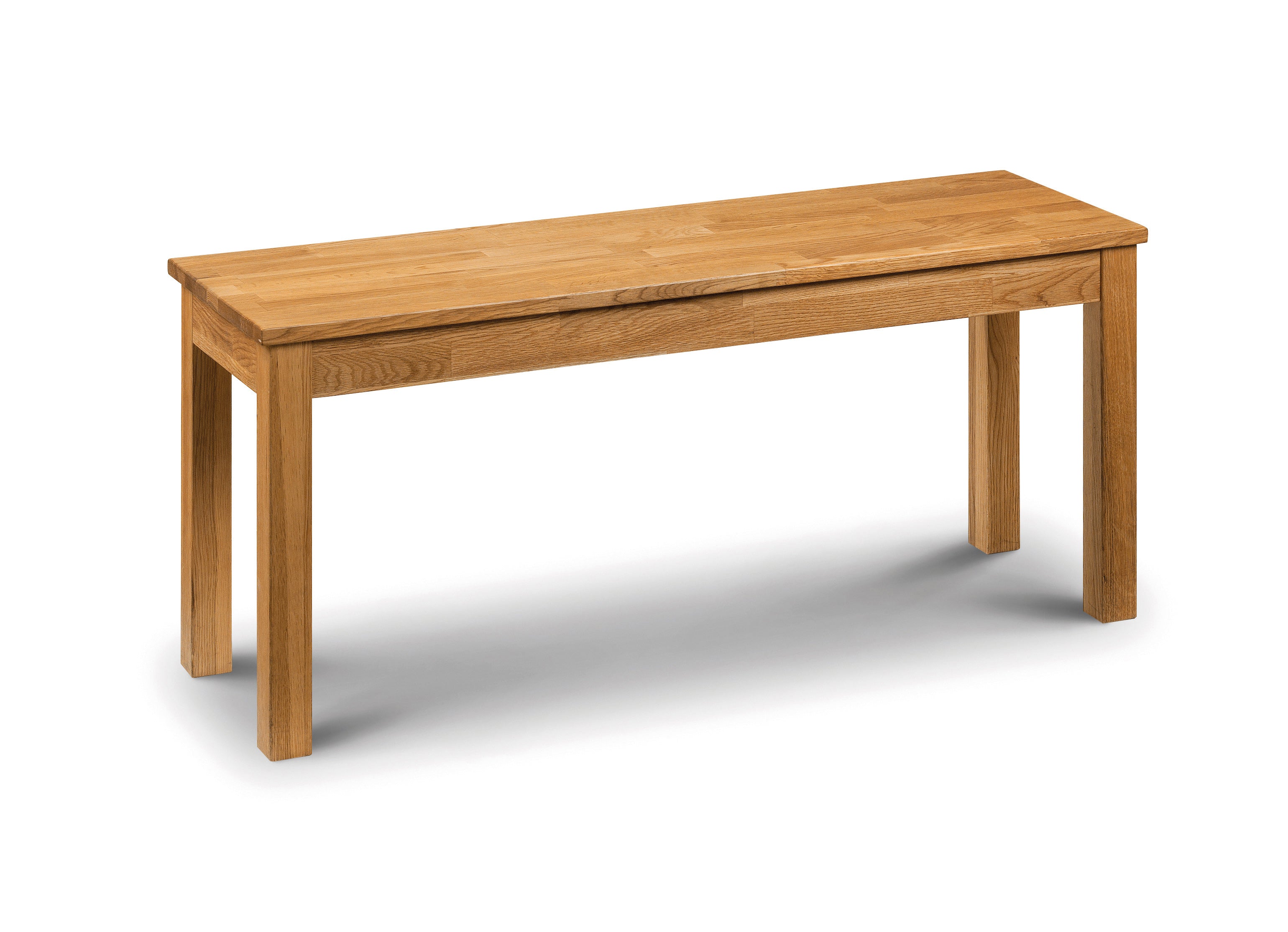 Wooden bench on a white background