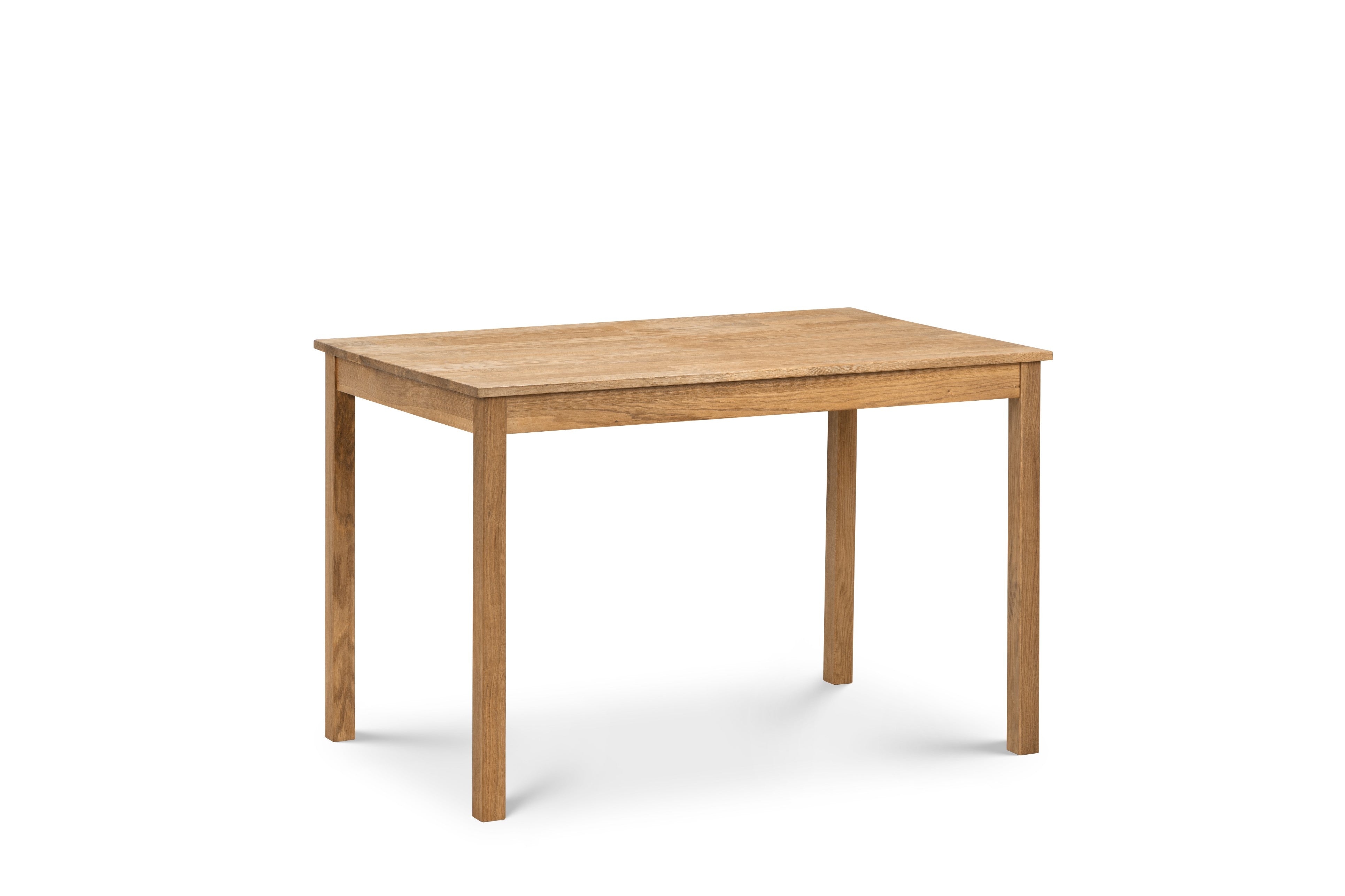 Wooden table on a white background