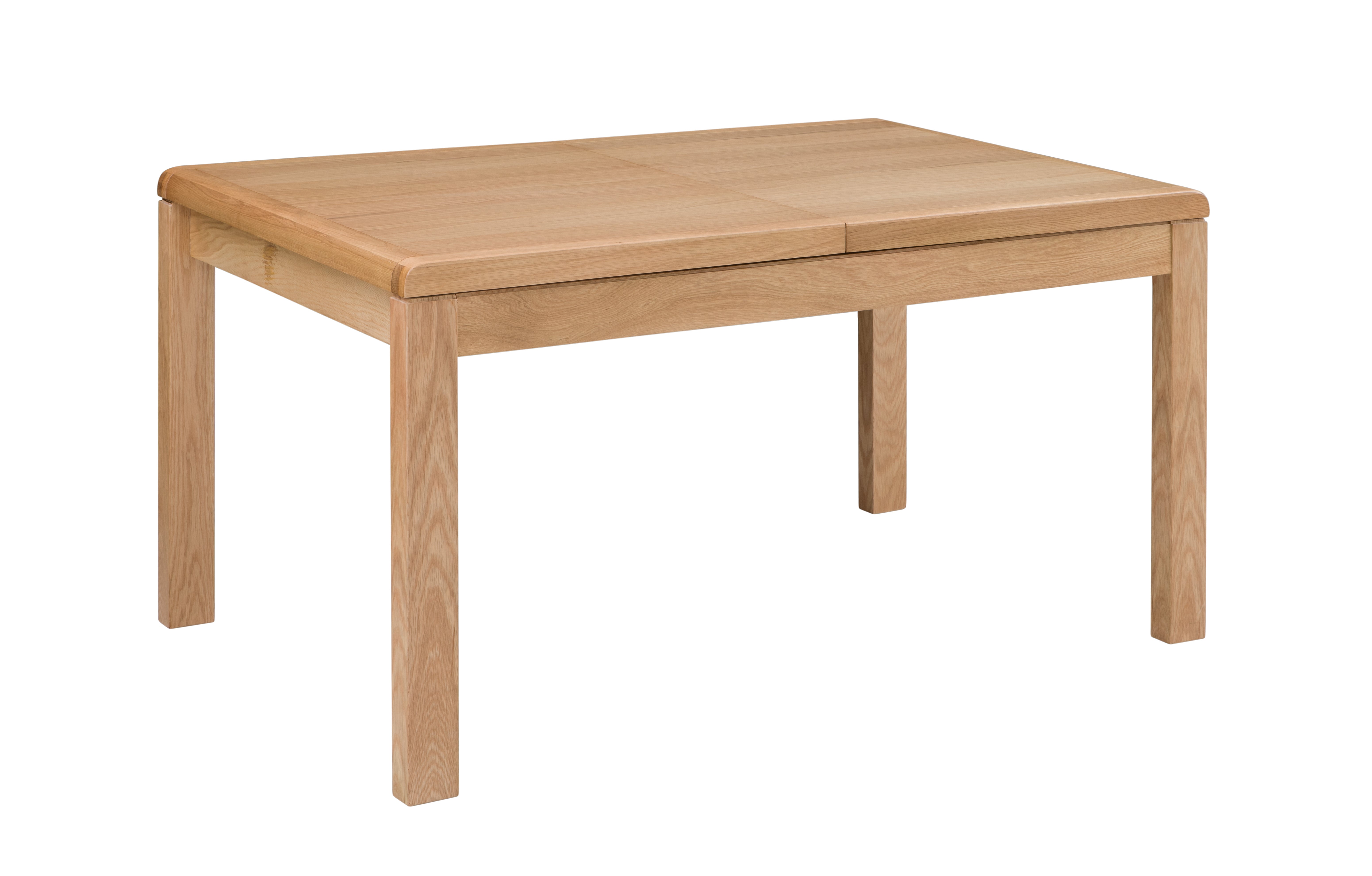 Wooden dining table with a white background
