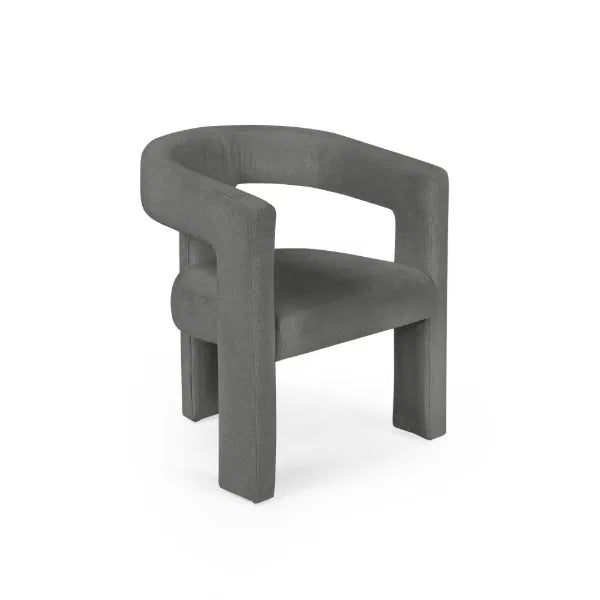 Gray chair on a white background