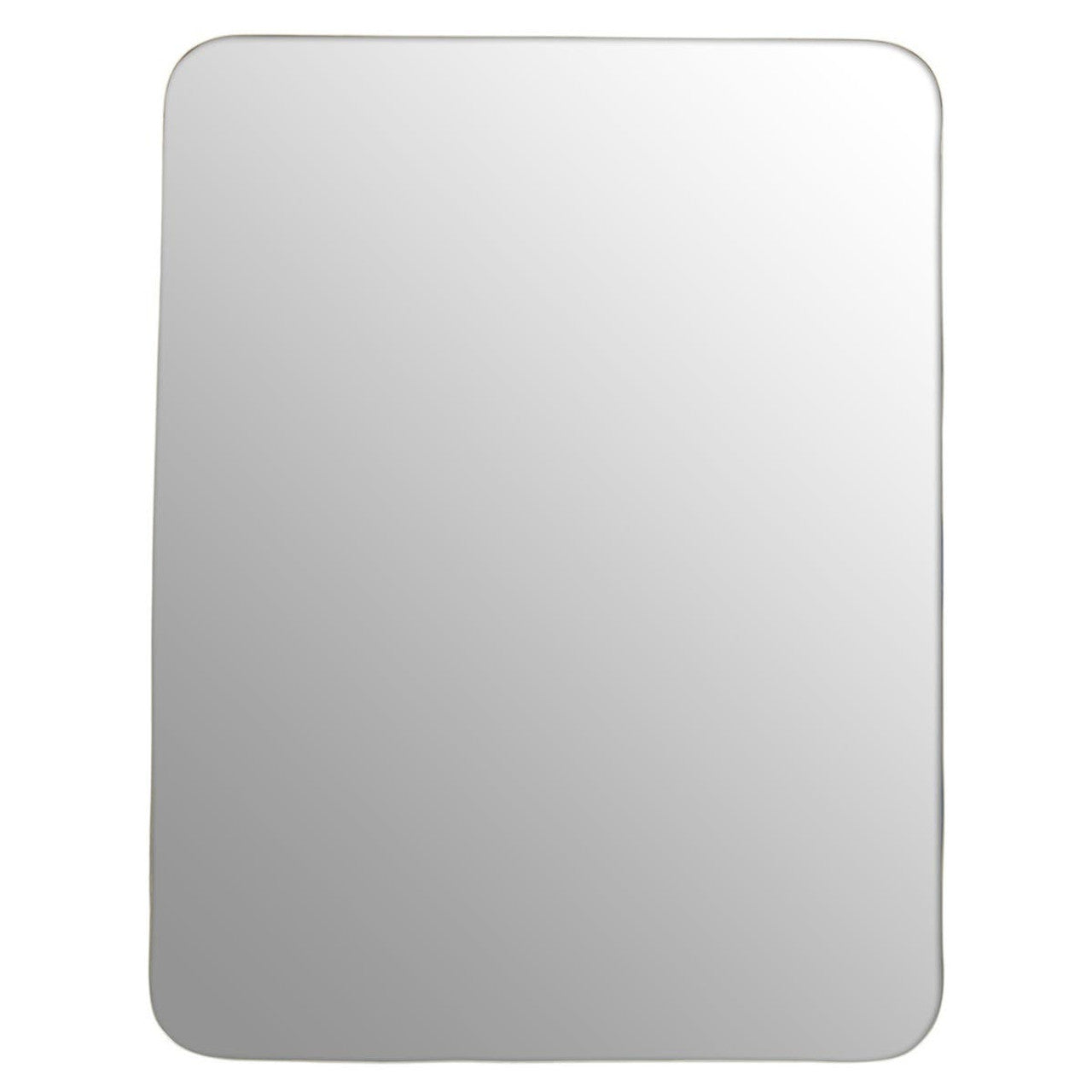 Front of mirror on white background