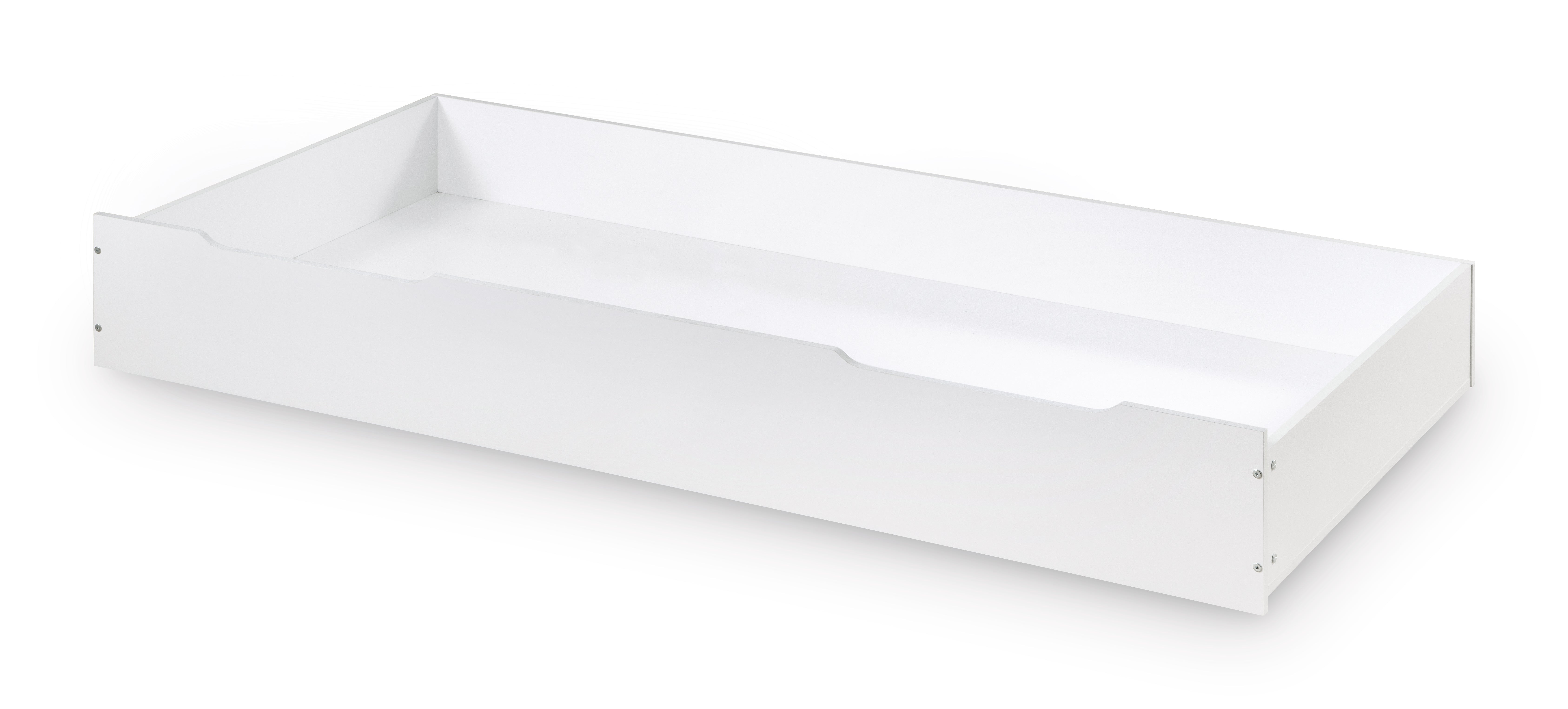 Under-bed storage drawer shown against a bright white background