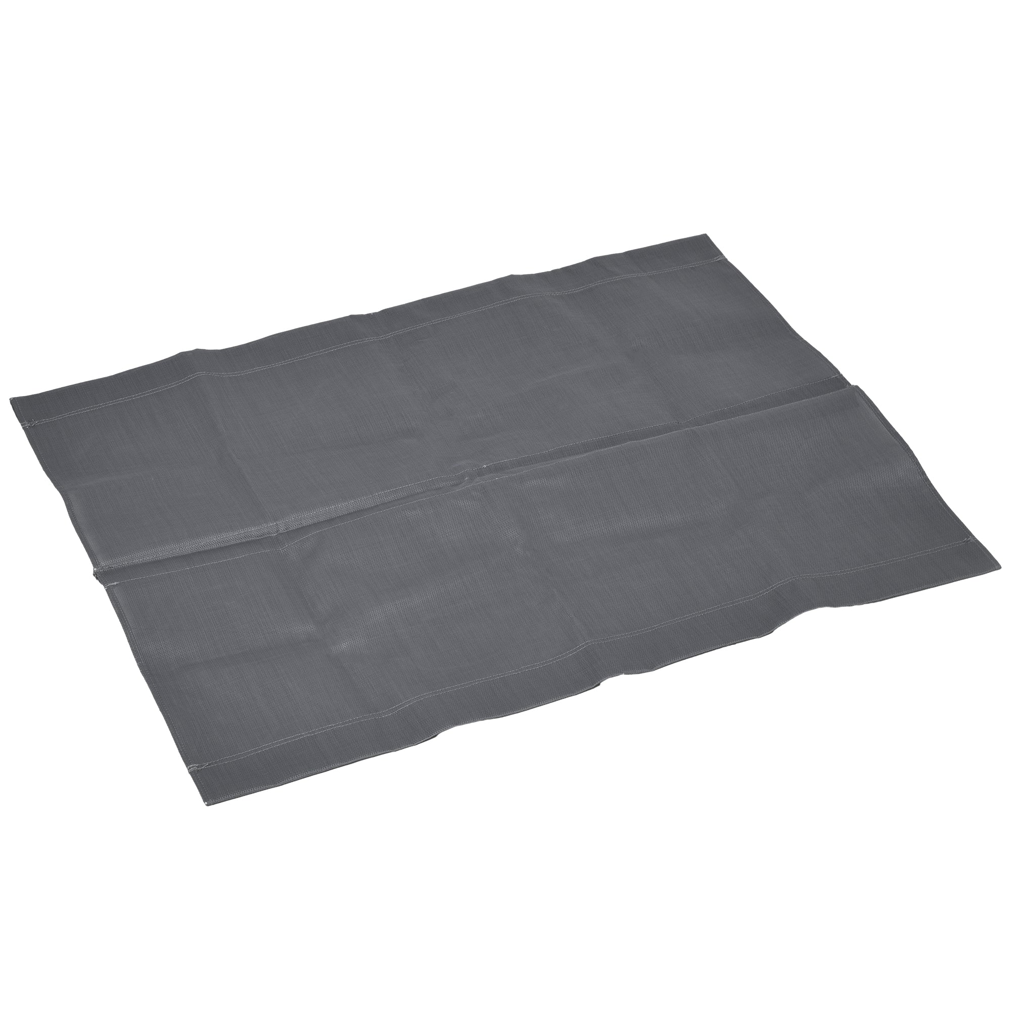 Gray seat cover on a white background
