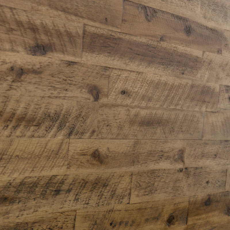 Close-up of a bed showing natural grain and texture.