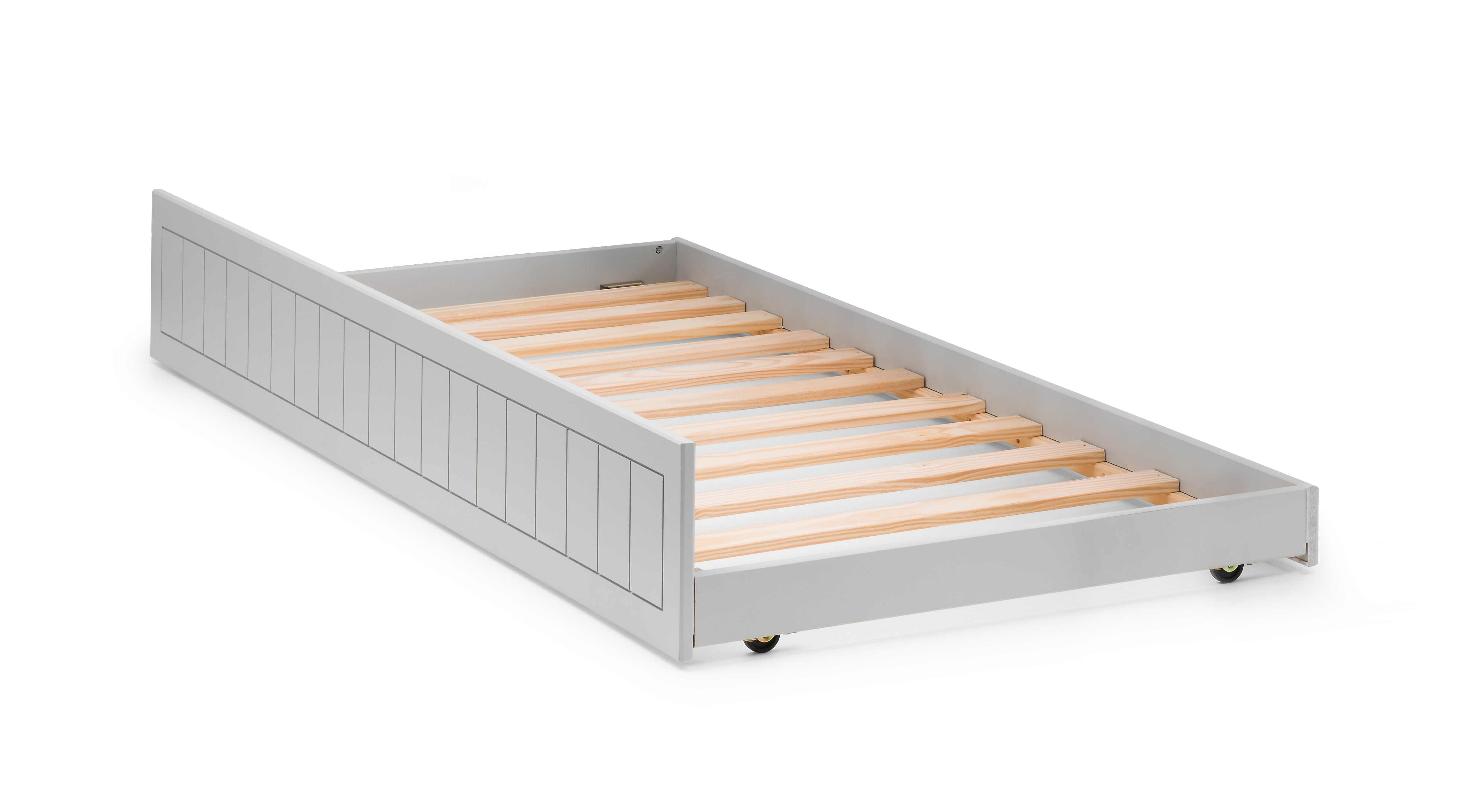 Underbed drawer on a white background