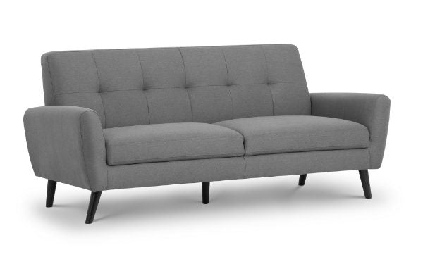Gray sofa on a white background