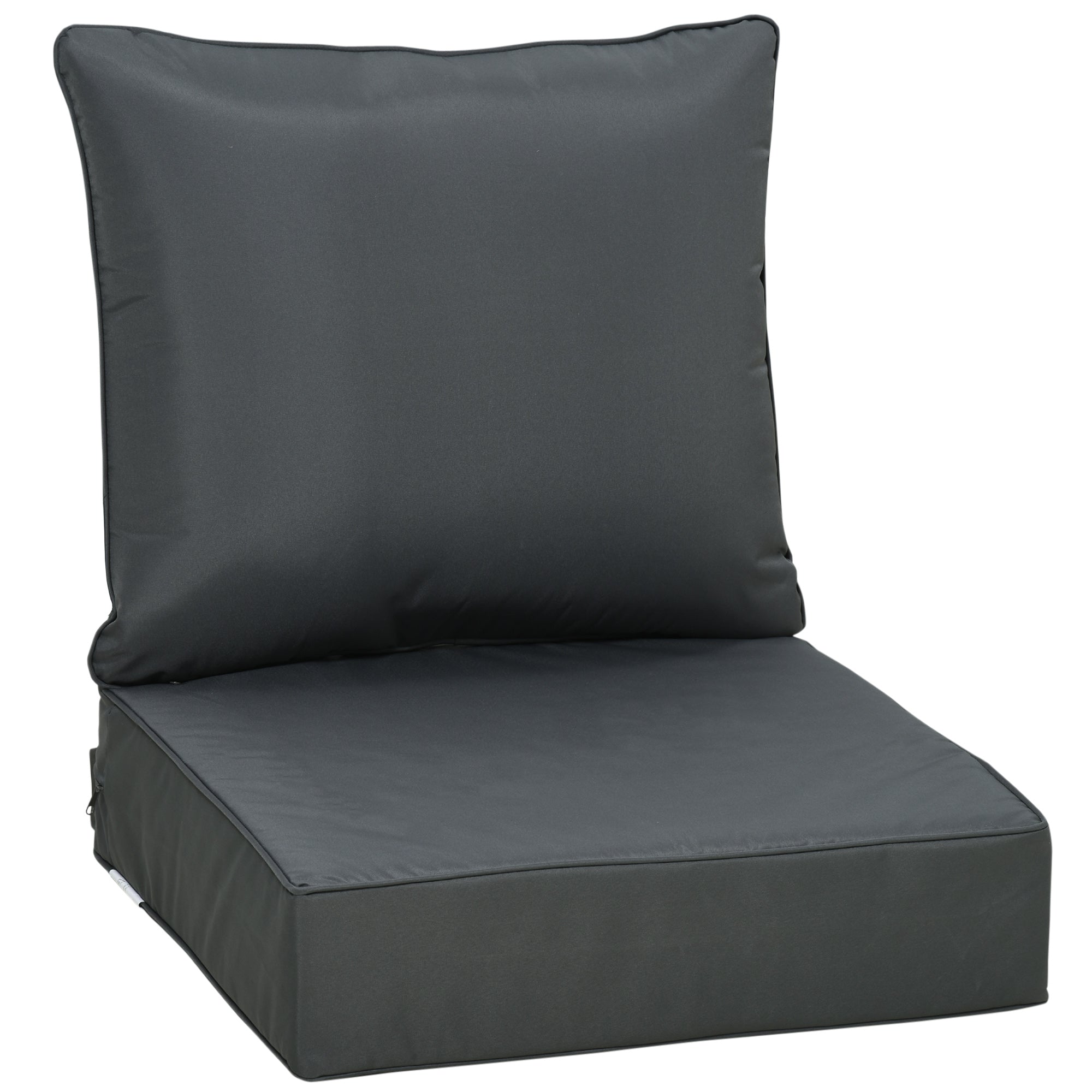 Gray cushioned on a white background