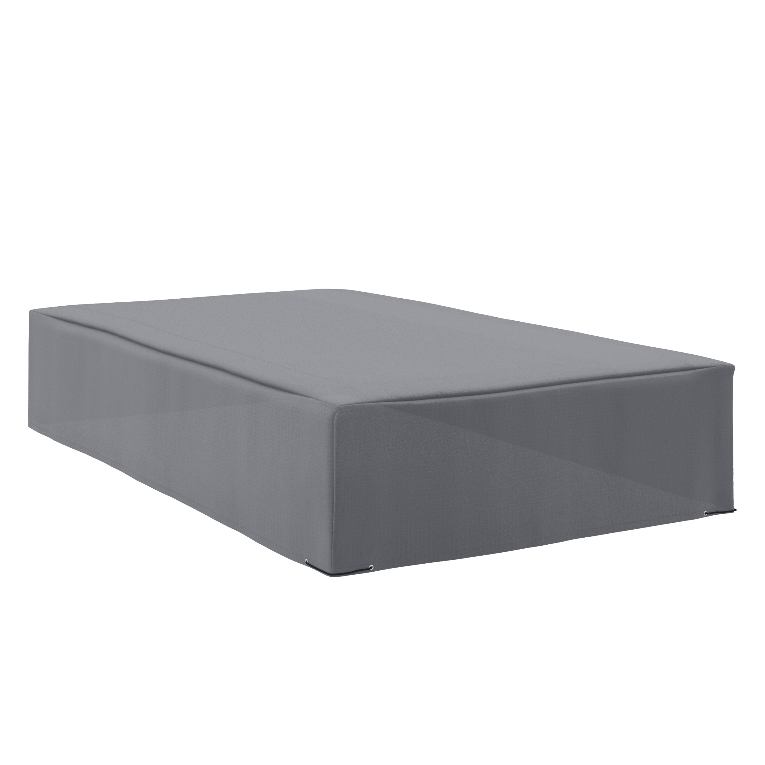 Gray furniture cover on a white background