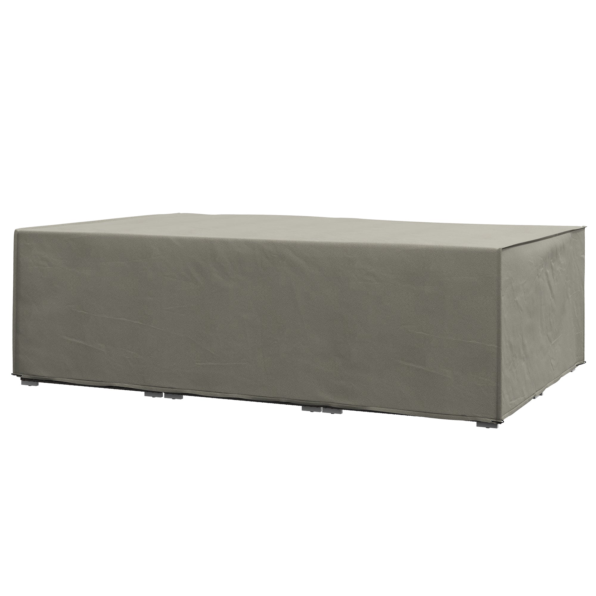Rectangular outdoor furniture cover on a white background