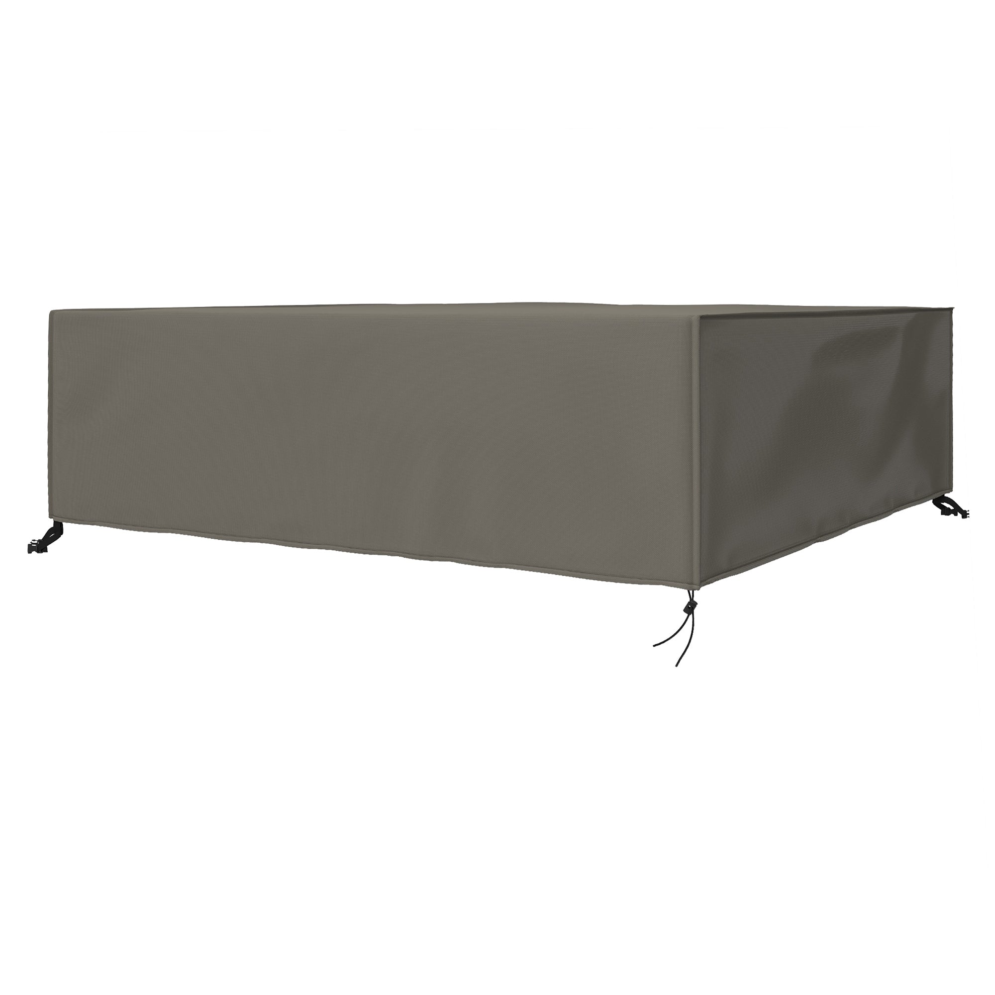 Brown rectangular cover with legs on a white background
