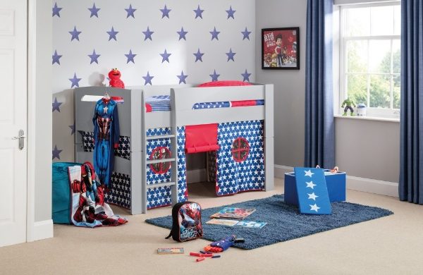 Blue Star Pluto Tent styled in a bright children's playroom
