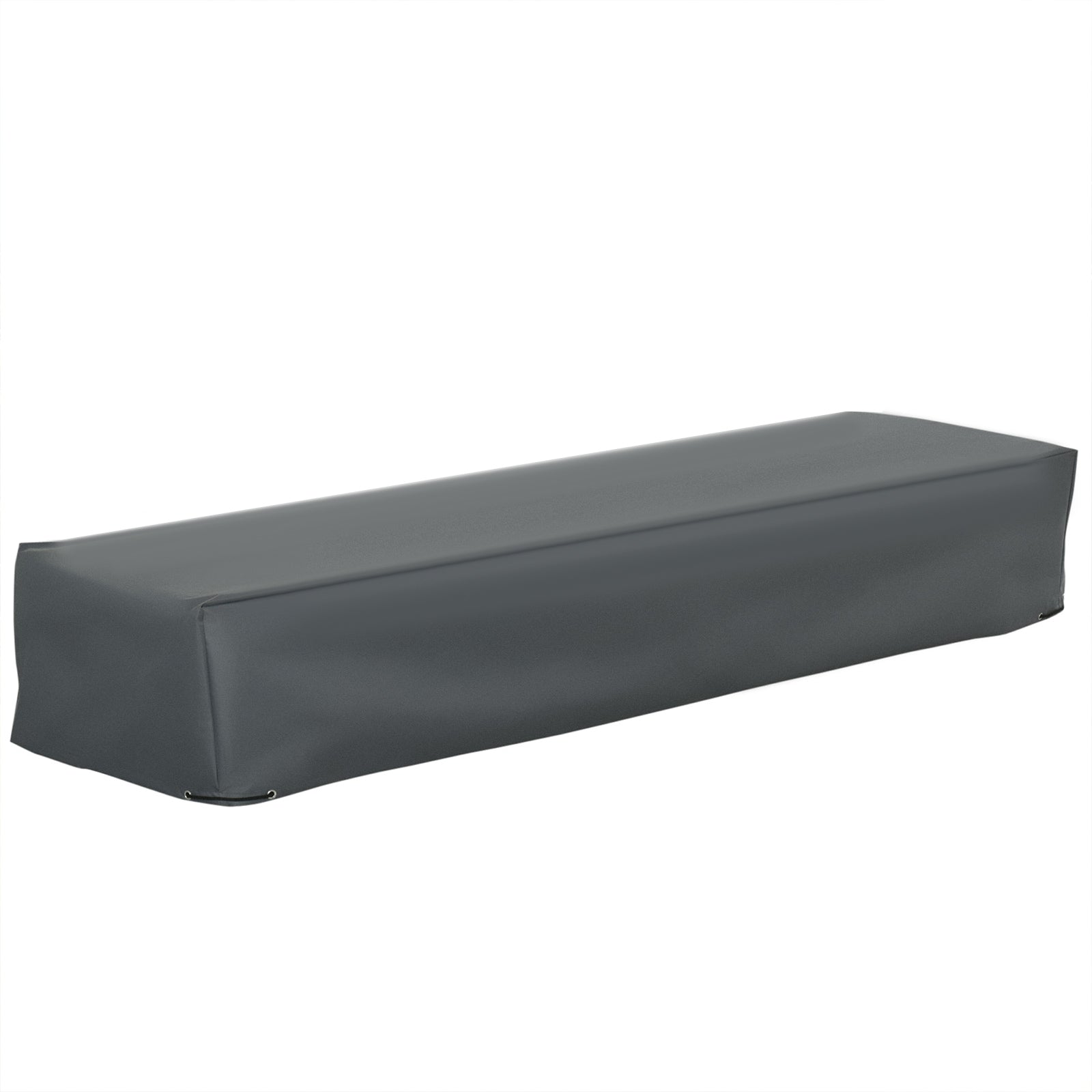 Rectangular gray cover on a white background