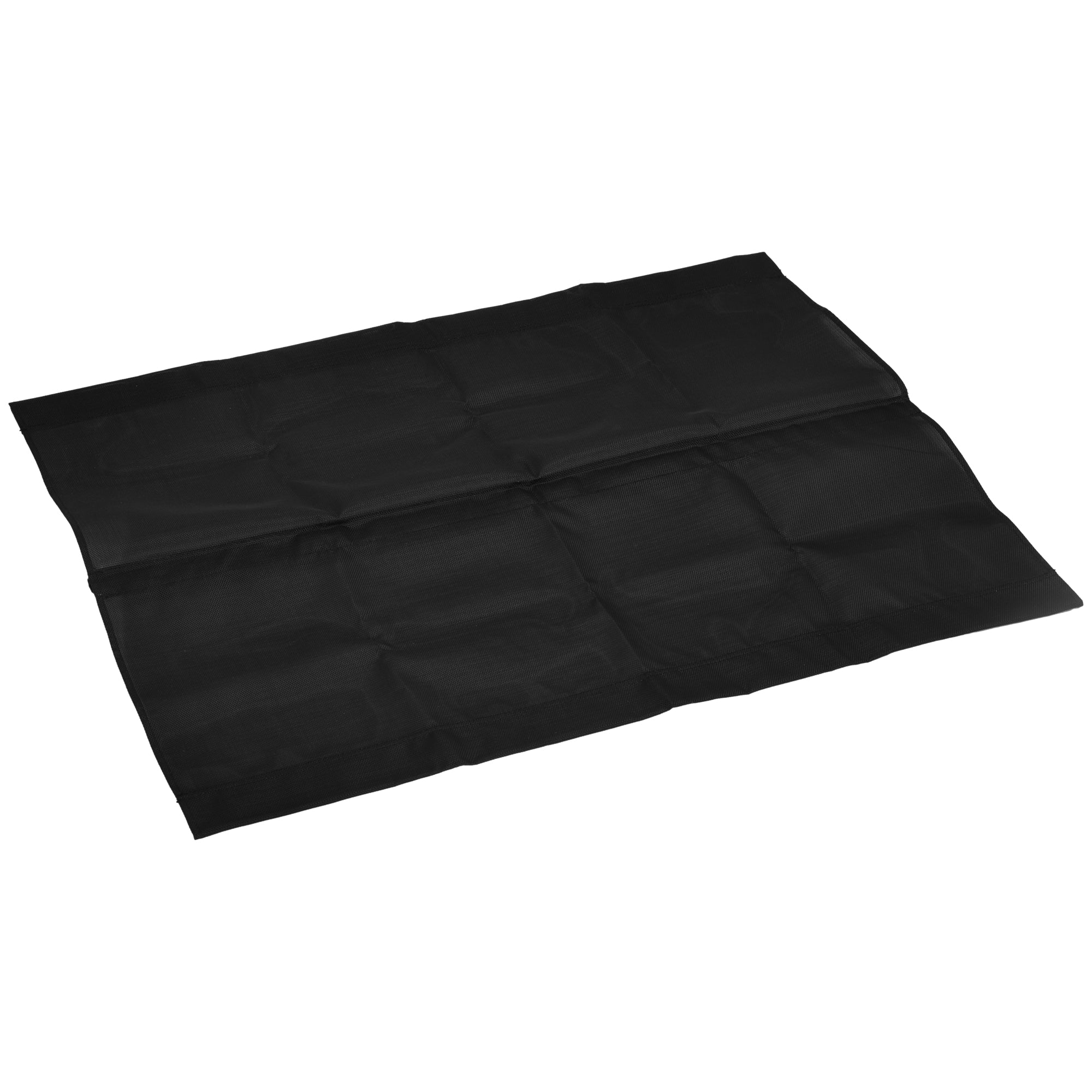 Rectangular dark gray cushion cover on a white background