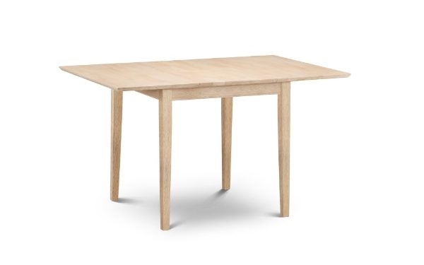Wooden table on a white background