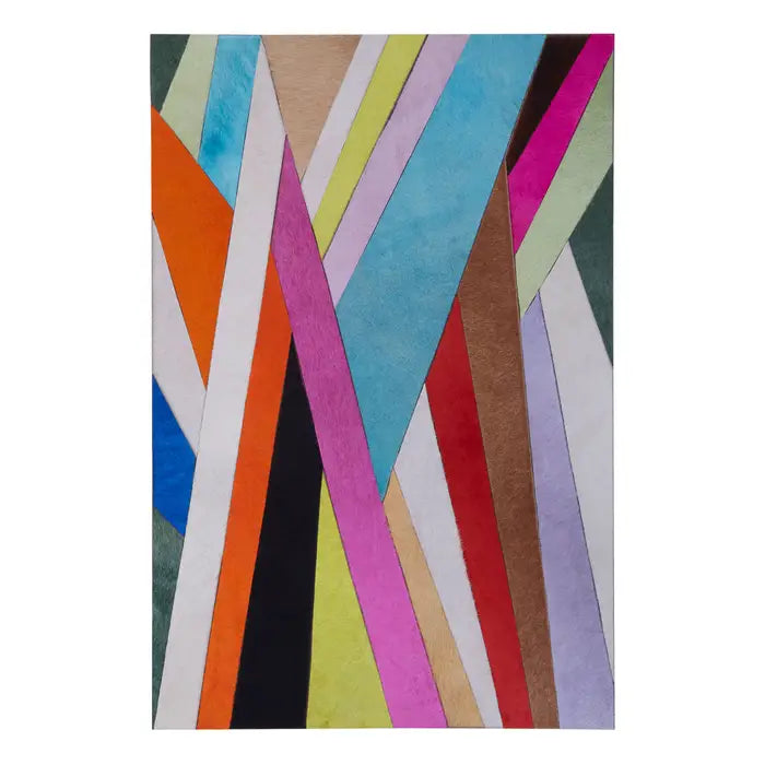 Colorful abstract pattern on a white background