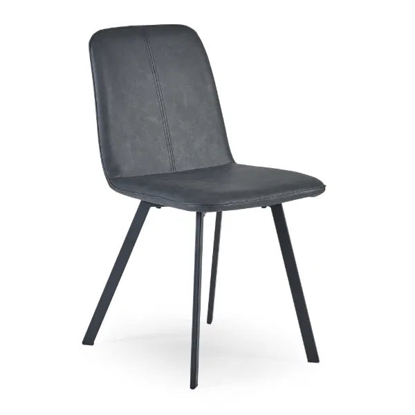 Black chair with a white background