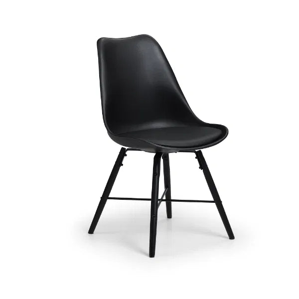 Black chair on a white background