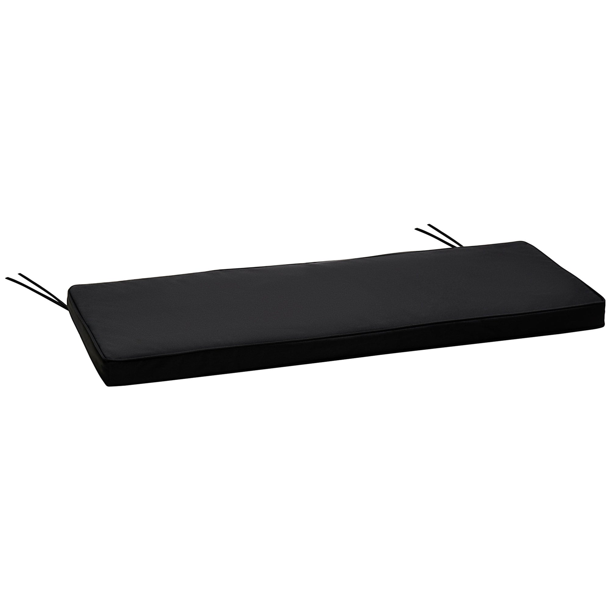 Black cushion on a white background