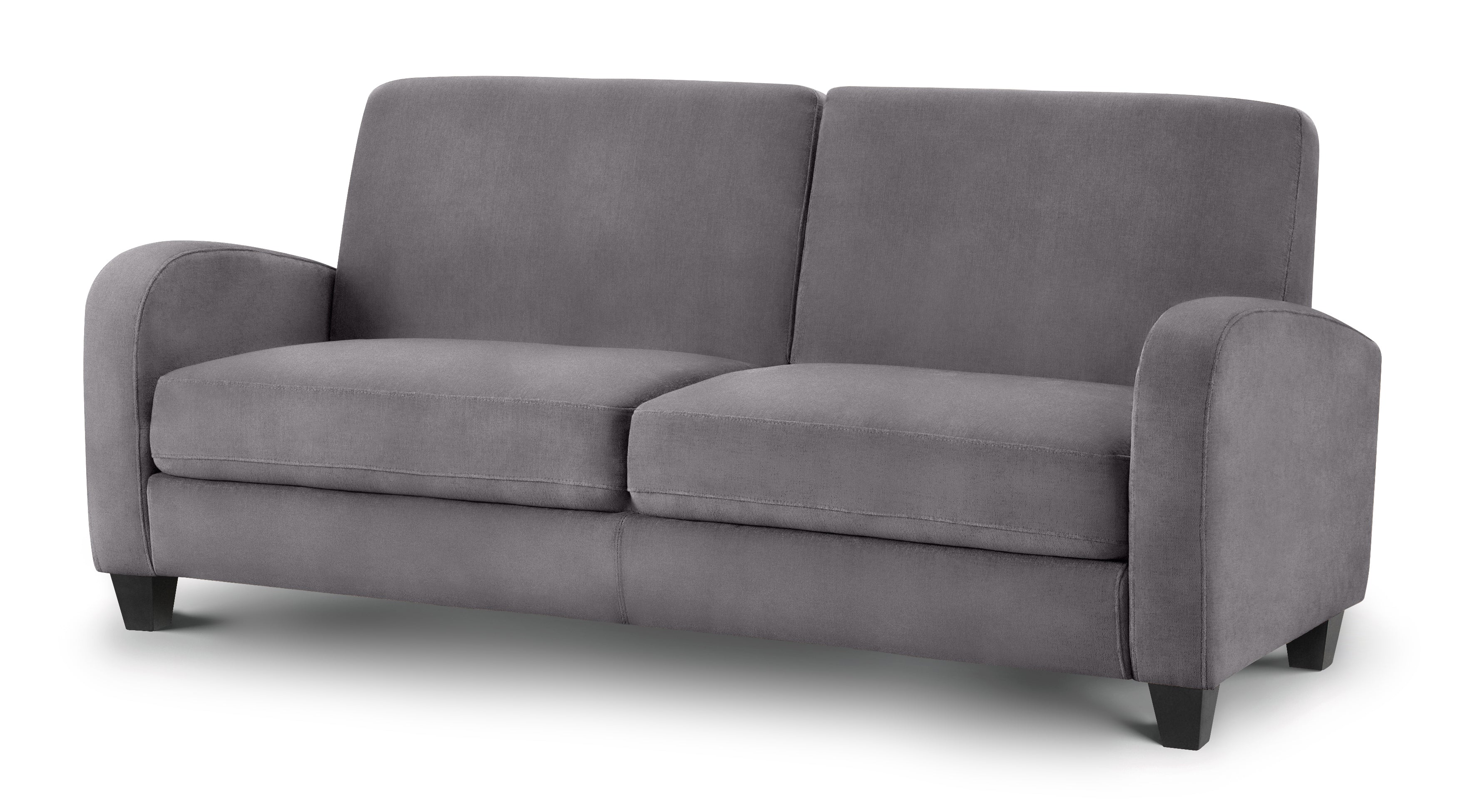 Gray sofa on a white background