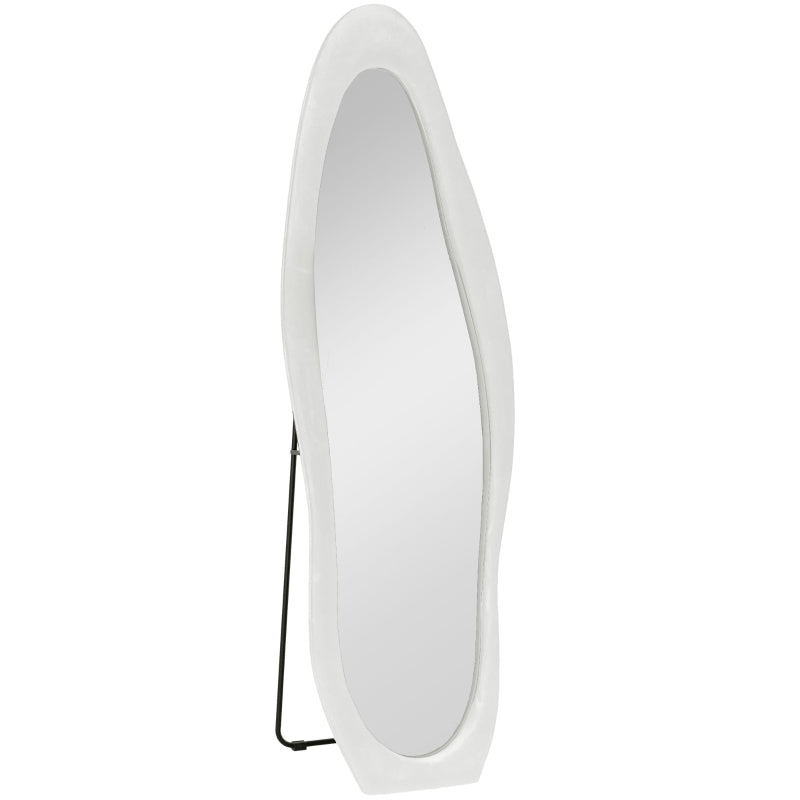 Round white object with a black strap on a white background